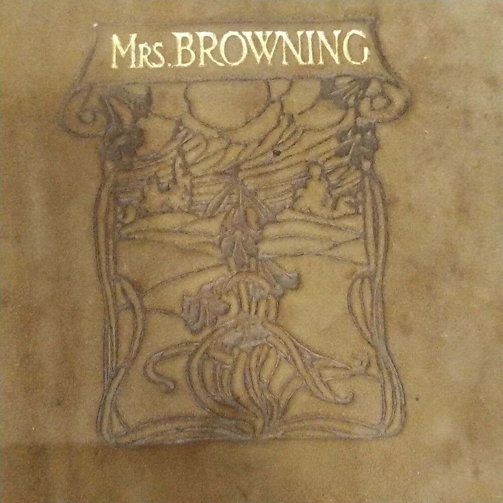 1800s The Complete Poetical Works of Elizabeth Barrett Browning Leather Cover